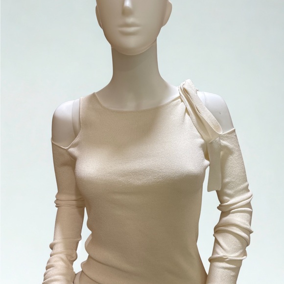 Gucci by Tom Ford Cold Shoulder Knit Top – Early 2000s – Size L – Made in Italy - Picture 3 of 9